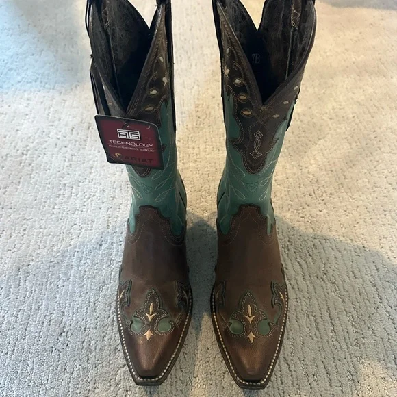 NEW Ariat Zealous Western Boots Size 7B - Picture 7 of 9